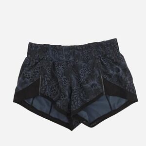 Lululemon Miles Ahead blue Floral  Shorts 2.5"